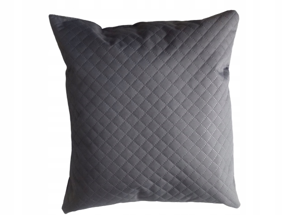 Dekorativní Polštář 95X95CM Prošívaný šedý diamant