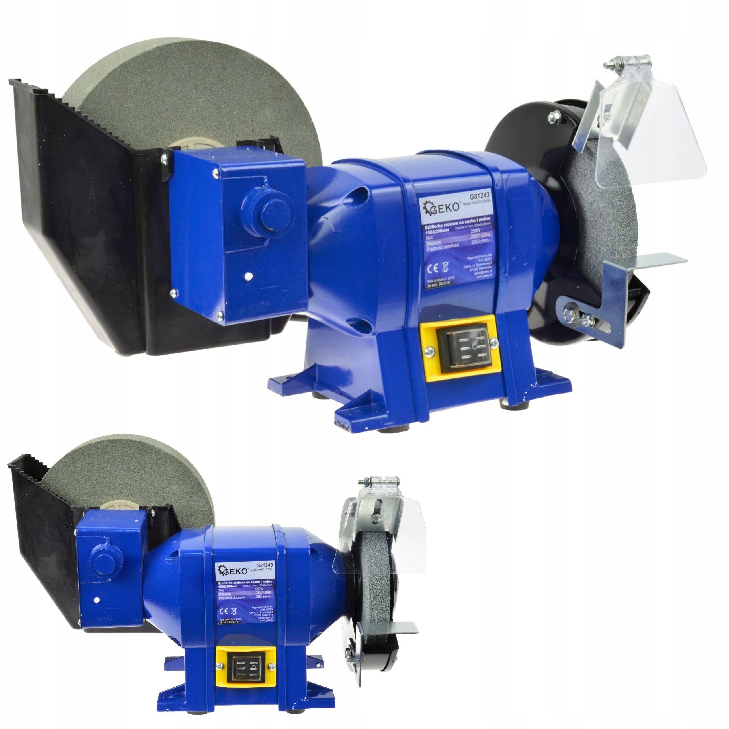 

Szlifierka Stołowa Kamieniowa 250W 230V Sucho Mokr