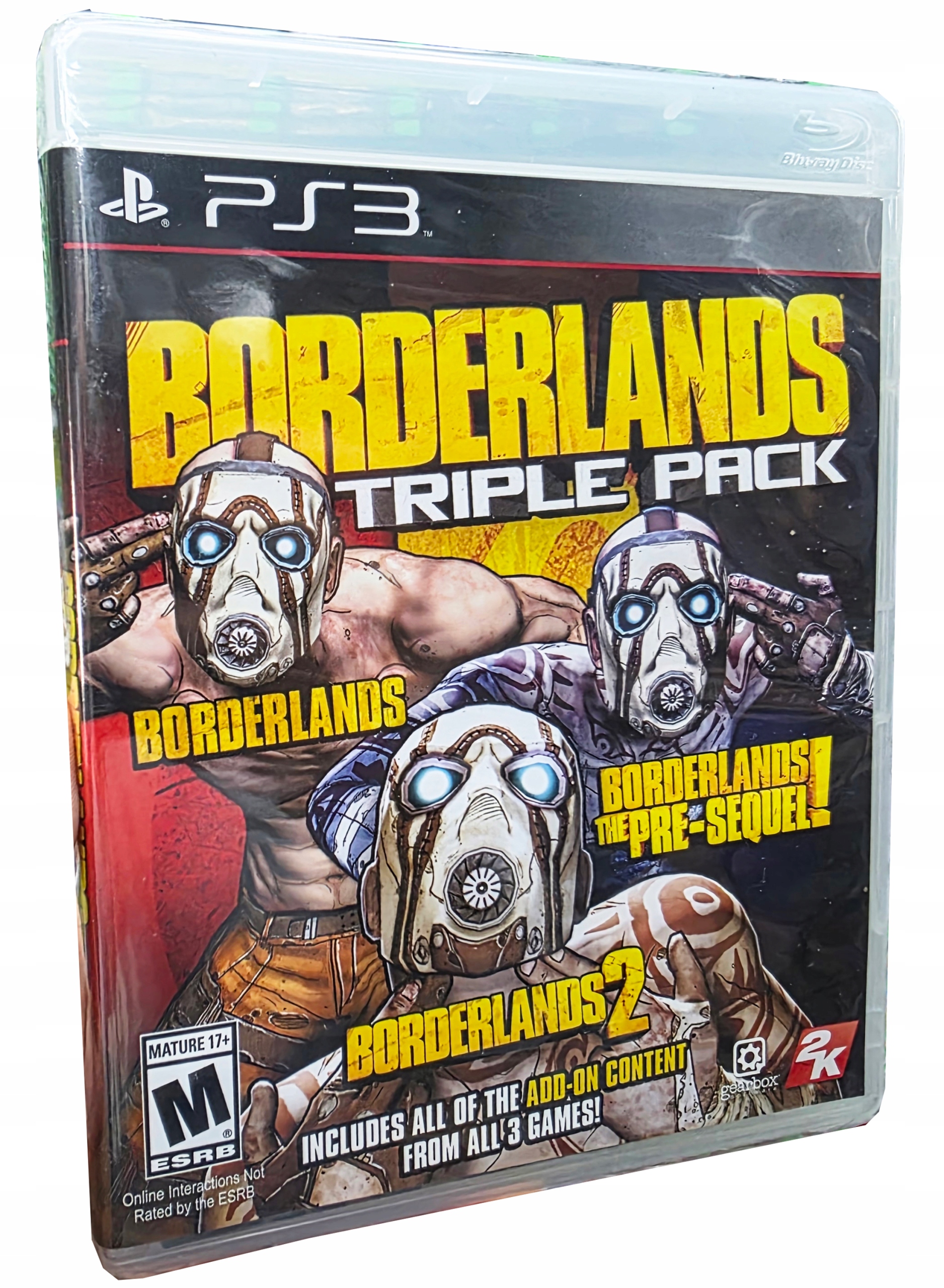 BORDERLANDS TRIPLE PACK PS3 ANGIELSKA OKŁADKA 3 GRY NOWA W FOLII