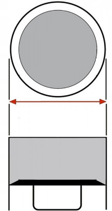Siatka do trampoliny EXCLUSIVE 500cm 16ft wewnętrzna na 12 słupków Wiek dziecka 3 lata +
