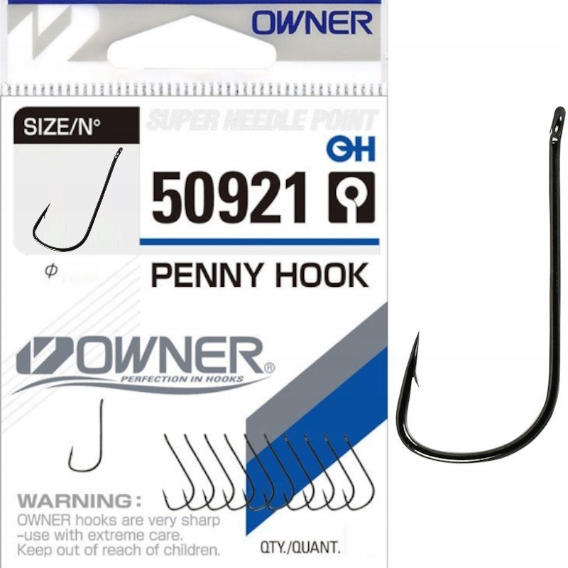 Haczyki Z Oczkiem Owner 50921 Penny Nr 8 10szt. Na Spinning Żywca