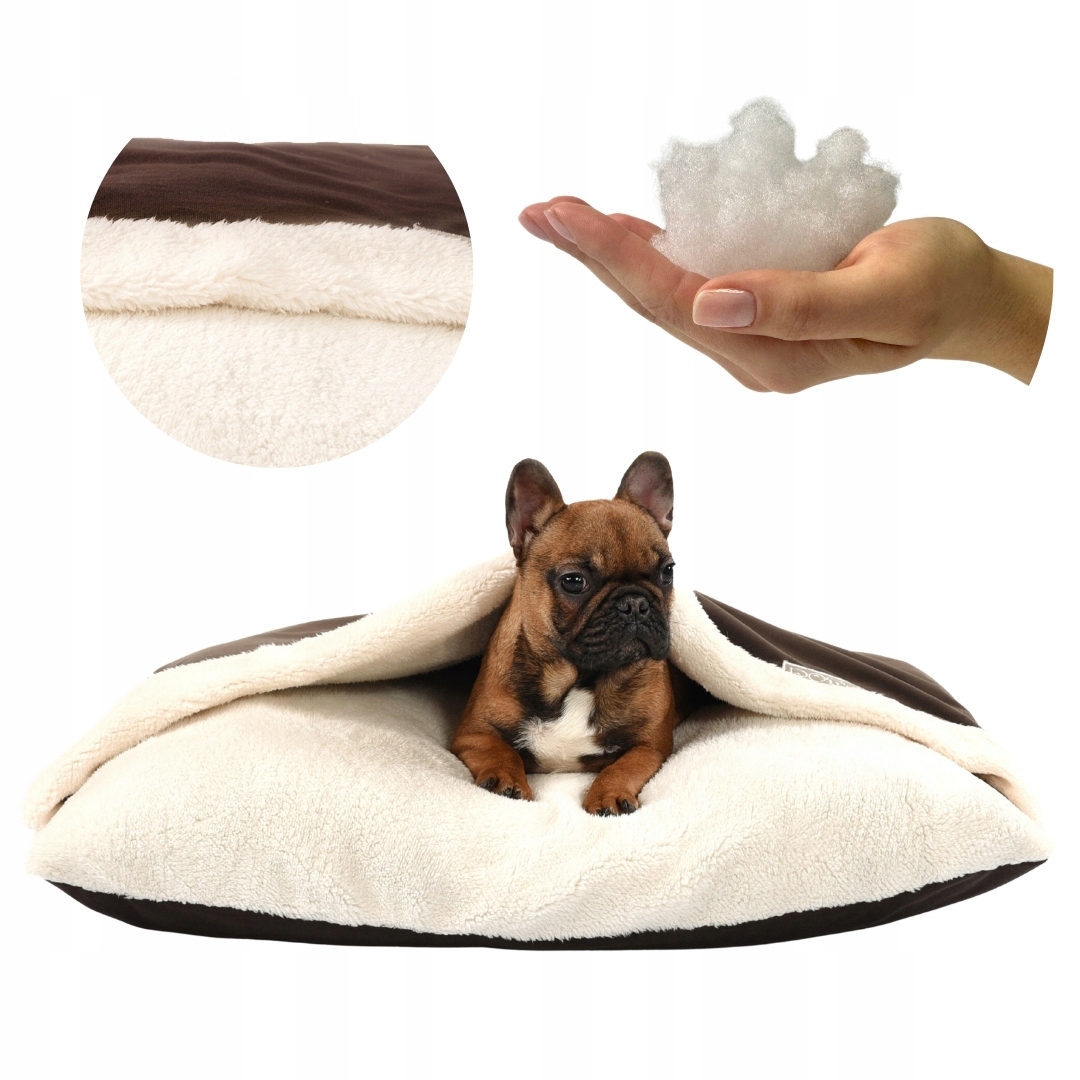 Levně Pelíšek Norka poduška pro psa s vrstvou deky a kapucí pro jezevčíka