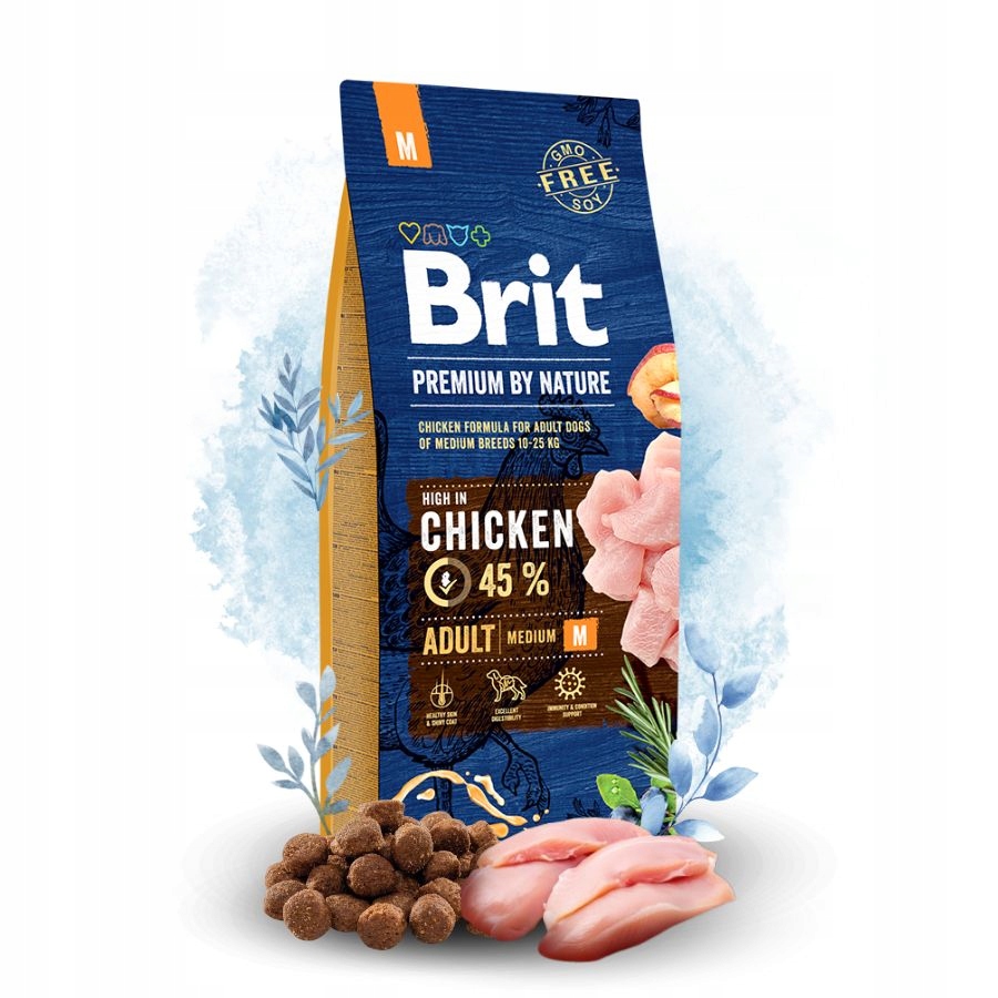 Brit Premium by Nature Karma sucha dla psa Adult Proteinowa Chrupki M 15kg