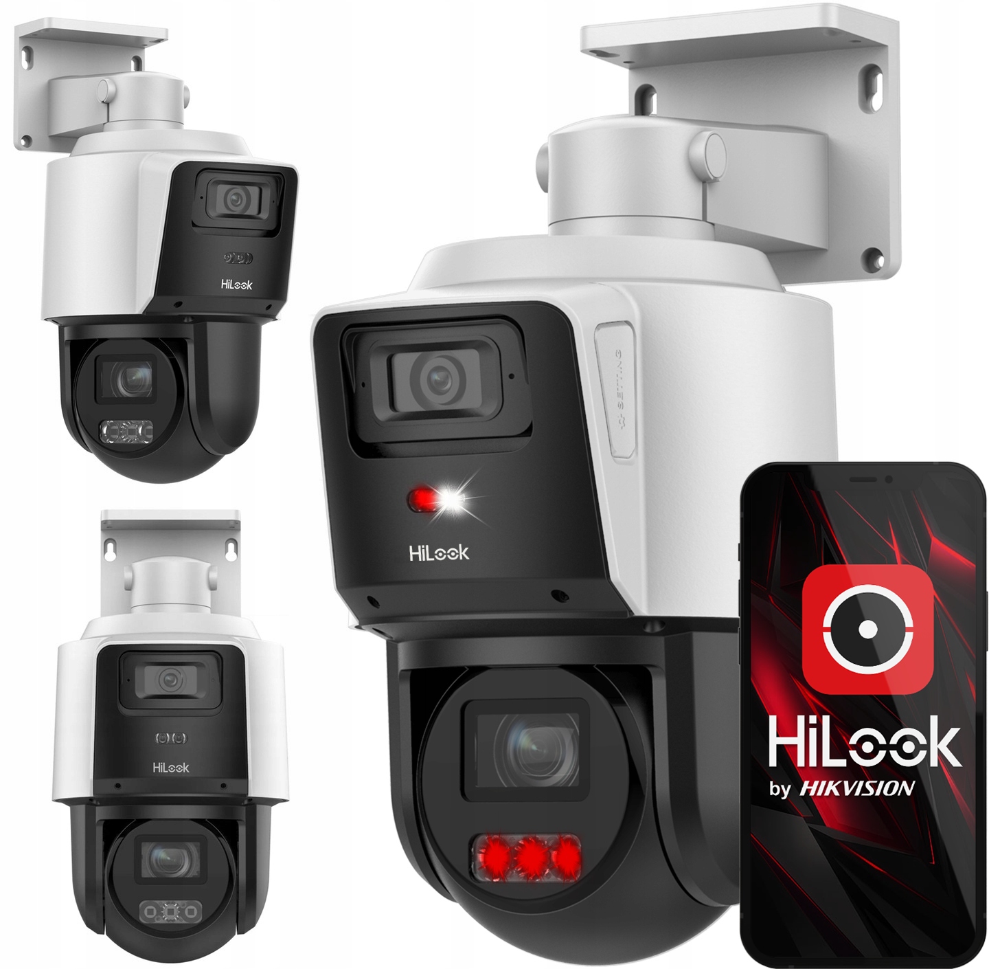 Otočná Ip kamera TandemVu 4MPx 4Mpx Venkovní PoE Motozoom HiLook