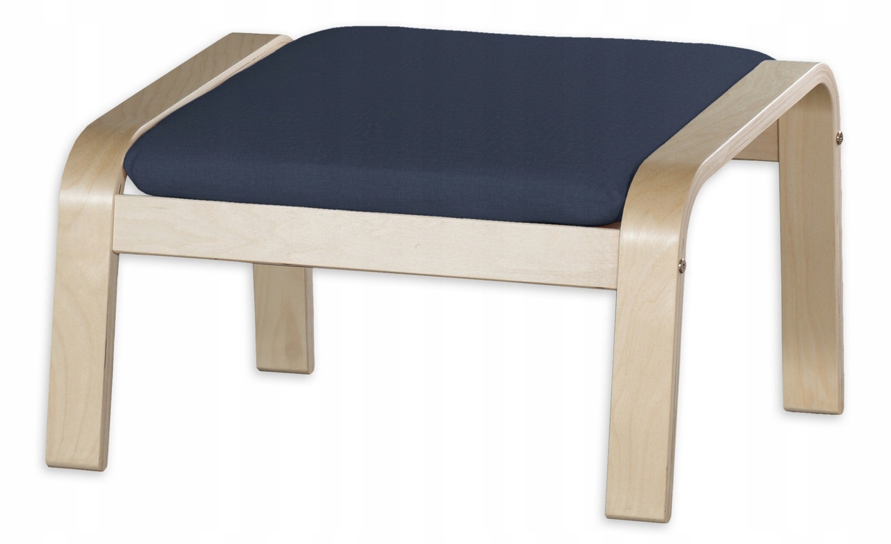 Dekoria Polštář na podnožku Poäng Ikea, modrý