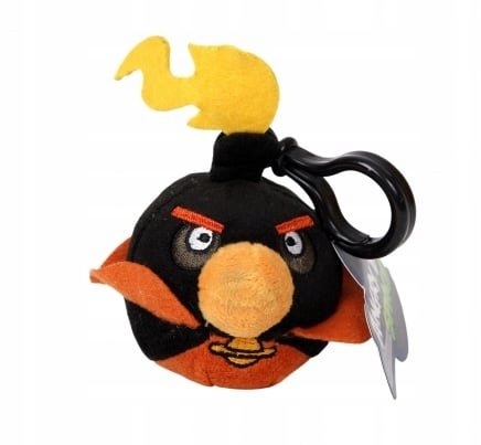 

Angry Birds Pluszowy Breloczek Czarny Ptak Bomba