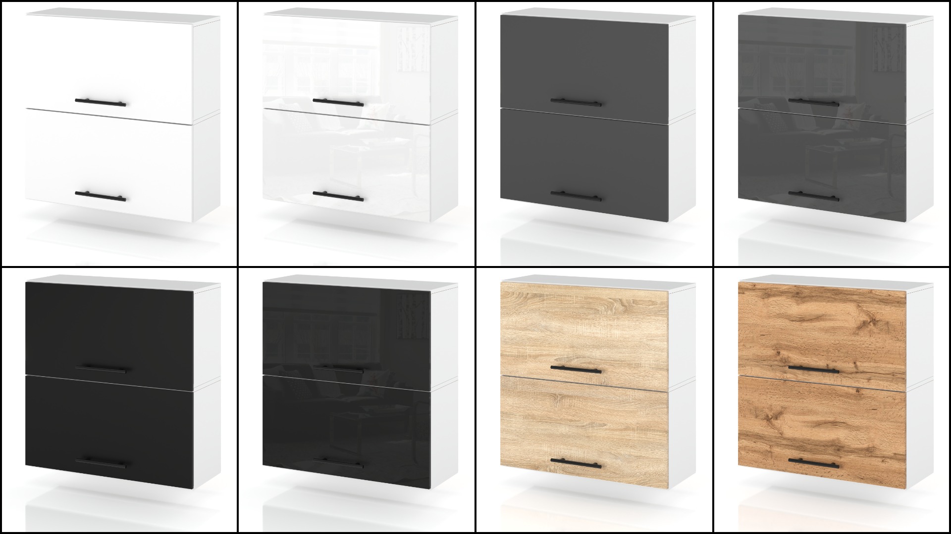 SZAFKA KUCHENNA GÓRNA WISZĄCA KLAPOWA DĄB WOTAN 60CM Marka Concordia