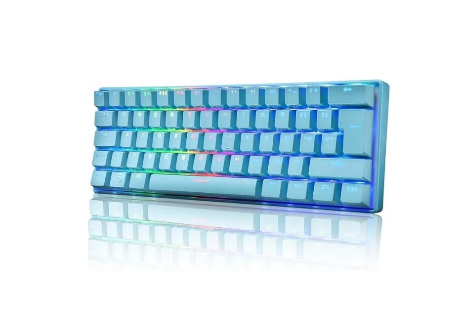 Magic-Refiner MK21 RGB 60% Klawiatura Mechaniczna - Sky Blue