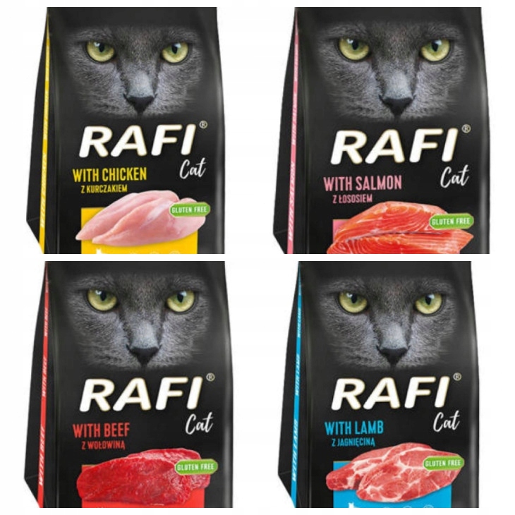 Levně MIX Suchého Krmiva Pro Kočky 1,5 Kg Rafi !!!X4 Ks!!!