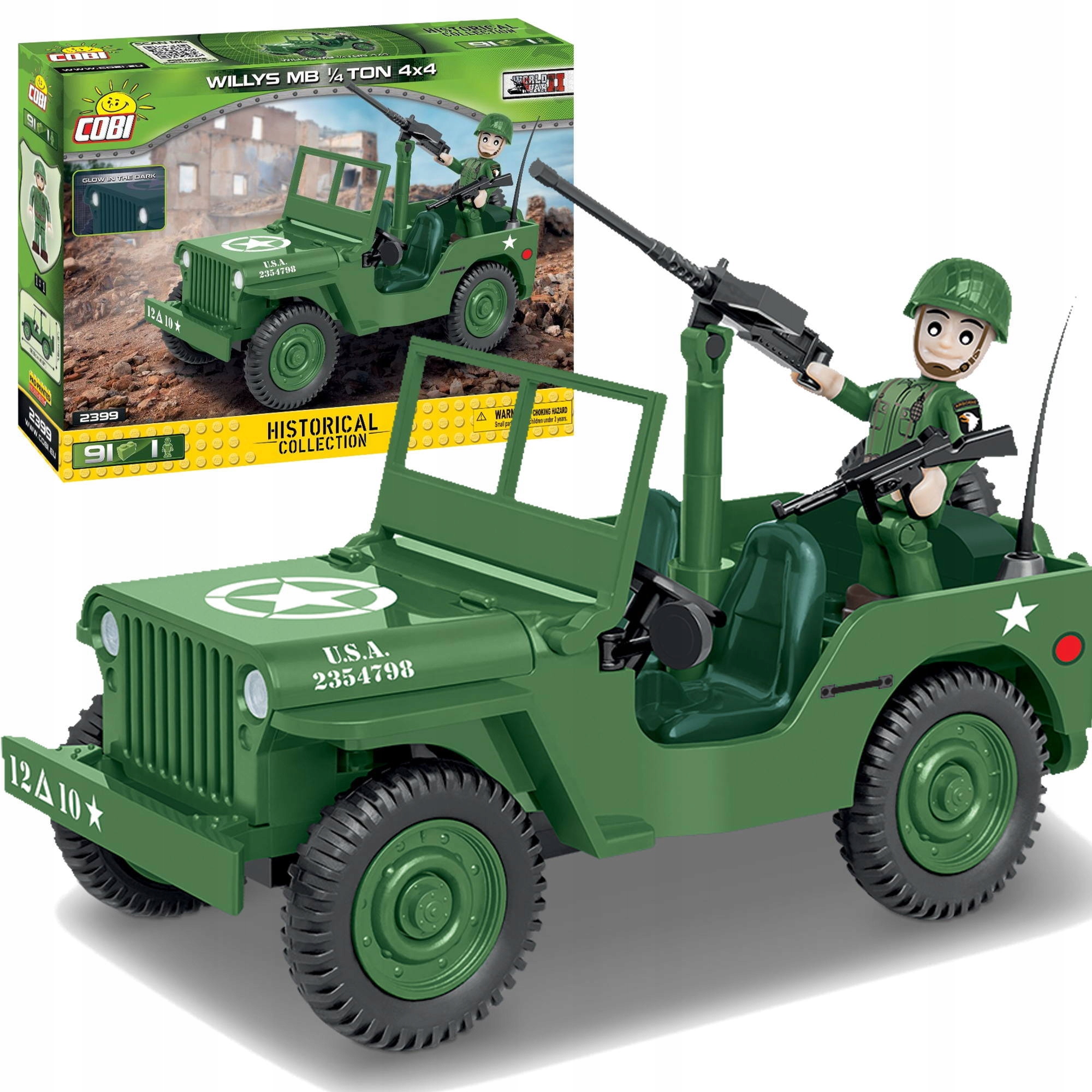 

Jeep Cobi 2399 Willys Historical Collection
