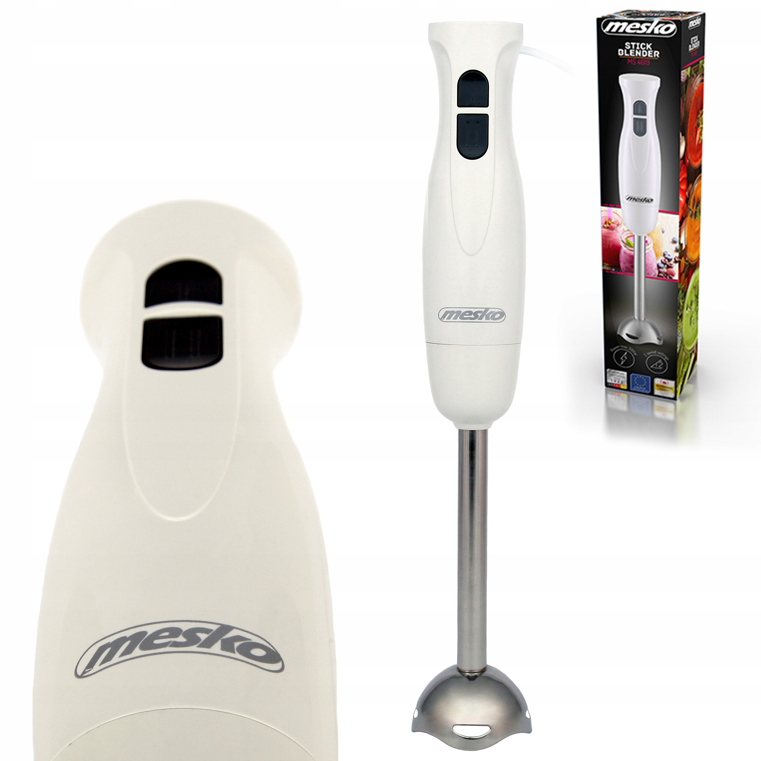 

Mesko Metalowy Blender Kuchenny Ręczny MS4619 300W