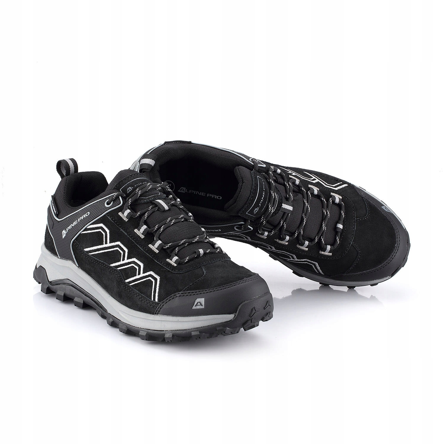 Alpine Pro buty turystyczne wodoodporne niskie Gimie czarny r.45