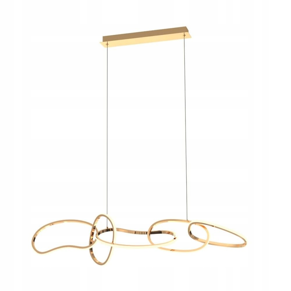 Zlatá dekoratívna závesná Led lampa 56W Cholet MD7361-5A-EGT Zuma Line