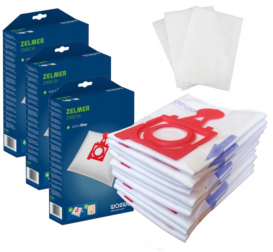 

12x Worki Do Odkurzacza Zelmer Solaris 2200W