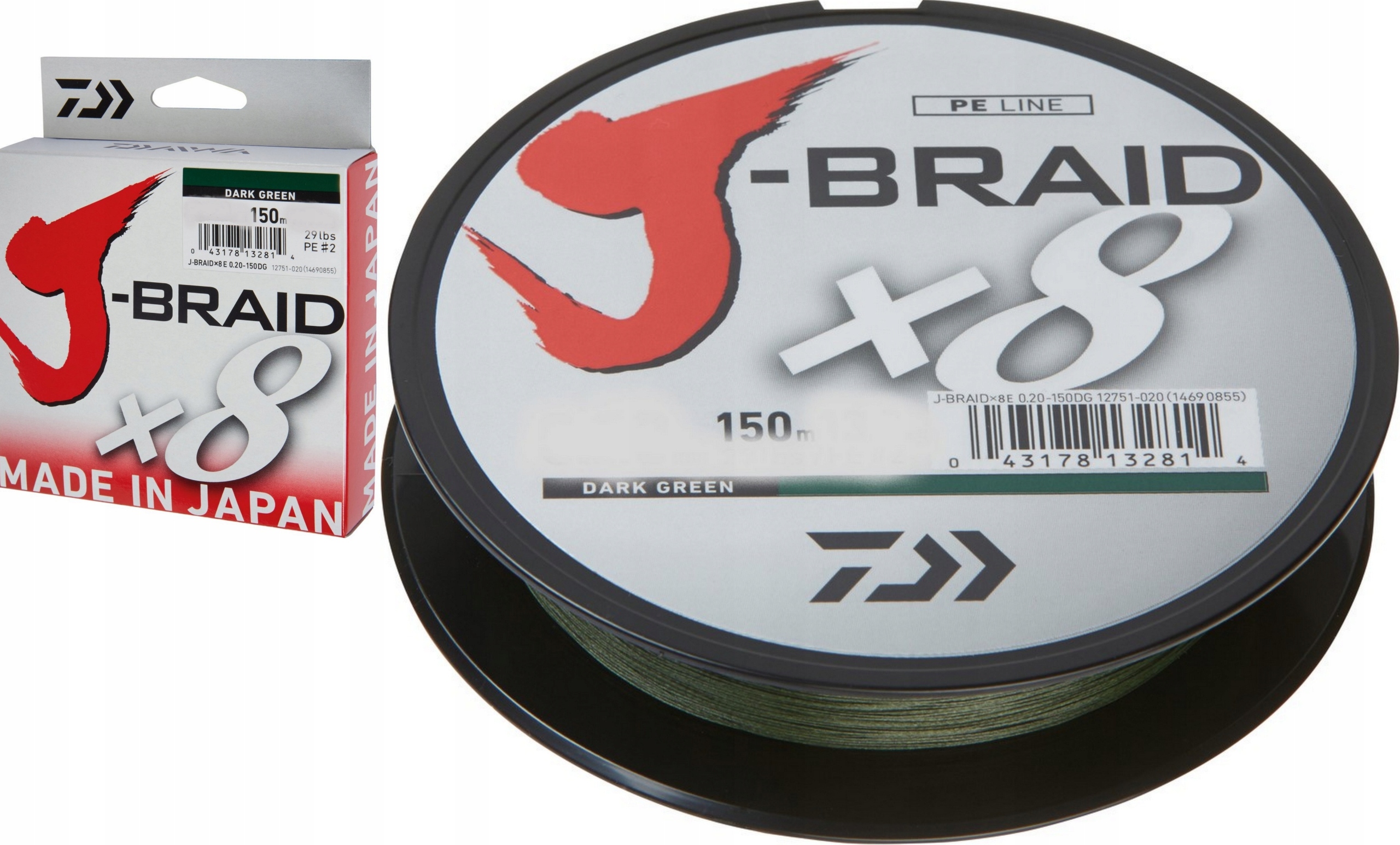 

Daiwa Plecionka J-braid X8 0,13MM 150M C Zielona