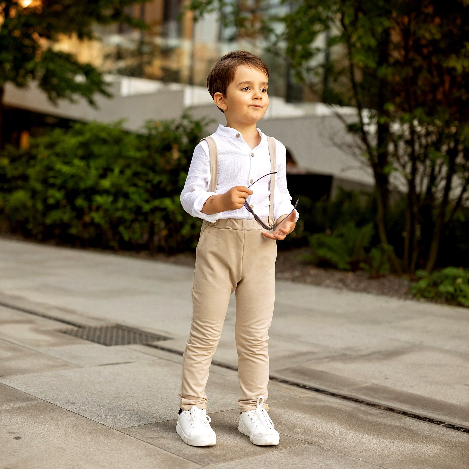 TuSzyte | Koszula muślinowa chłopięca R.116/122 Zapięcie guziki