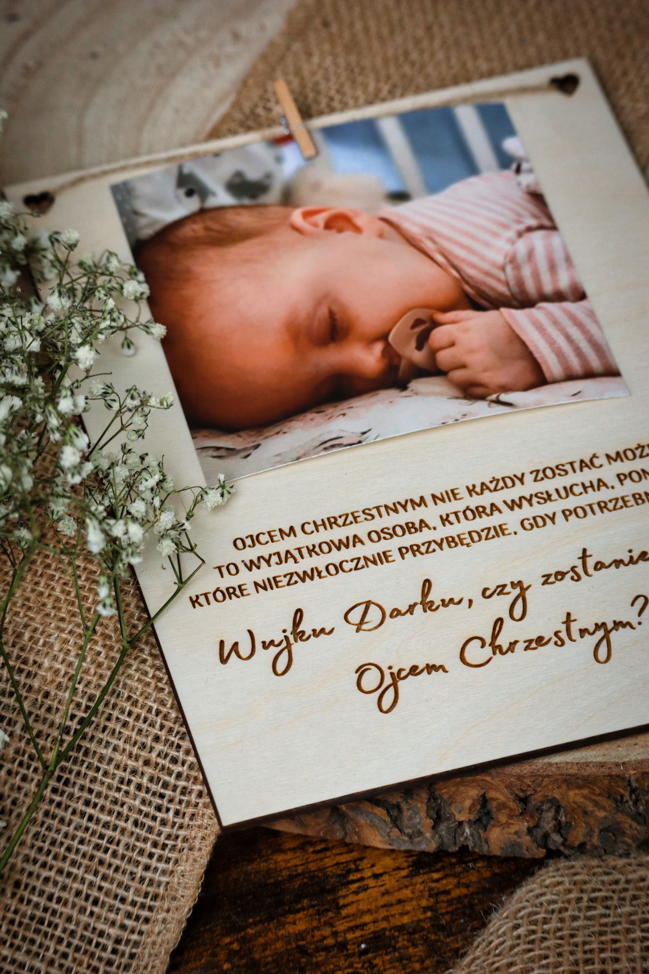 PYTANIE CZY ZOSTANIESZ MOJĄ MATKĄ CHRZESTNĄ | OJCEM CHRZESTNYM ze zdjęciem! Rodzaj chrzest