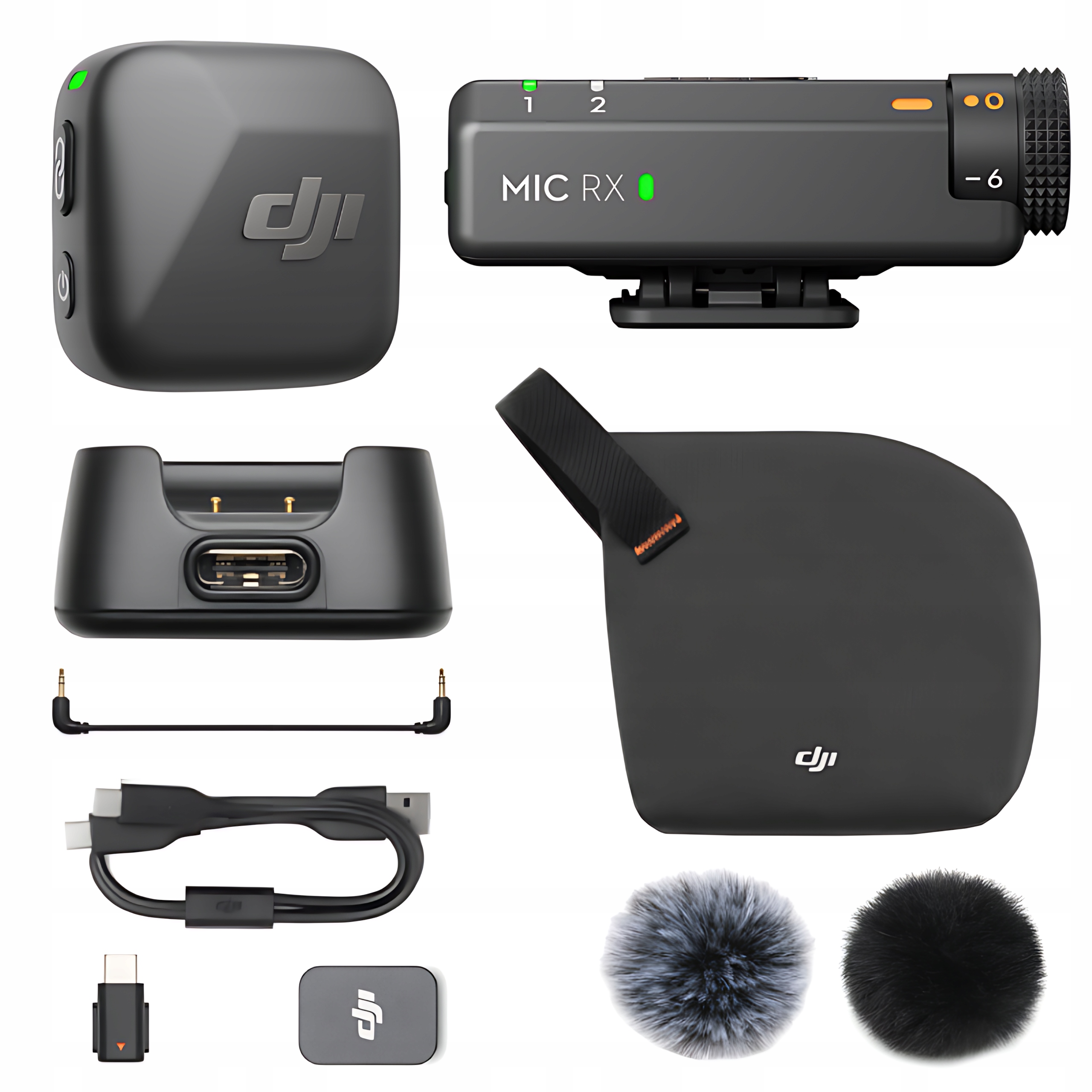 Dji Mini mikrofonní systém Bezdrátový mikrofon (1 vysílač Tx 1 přijímač Rx)