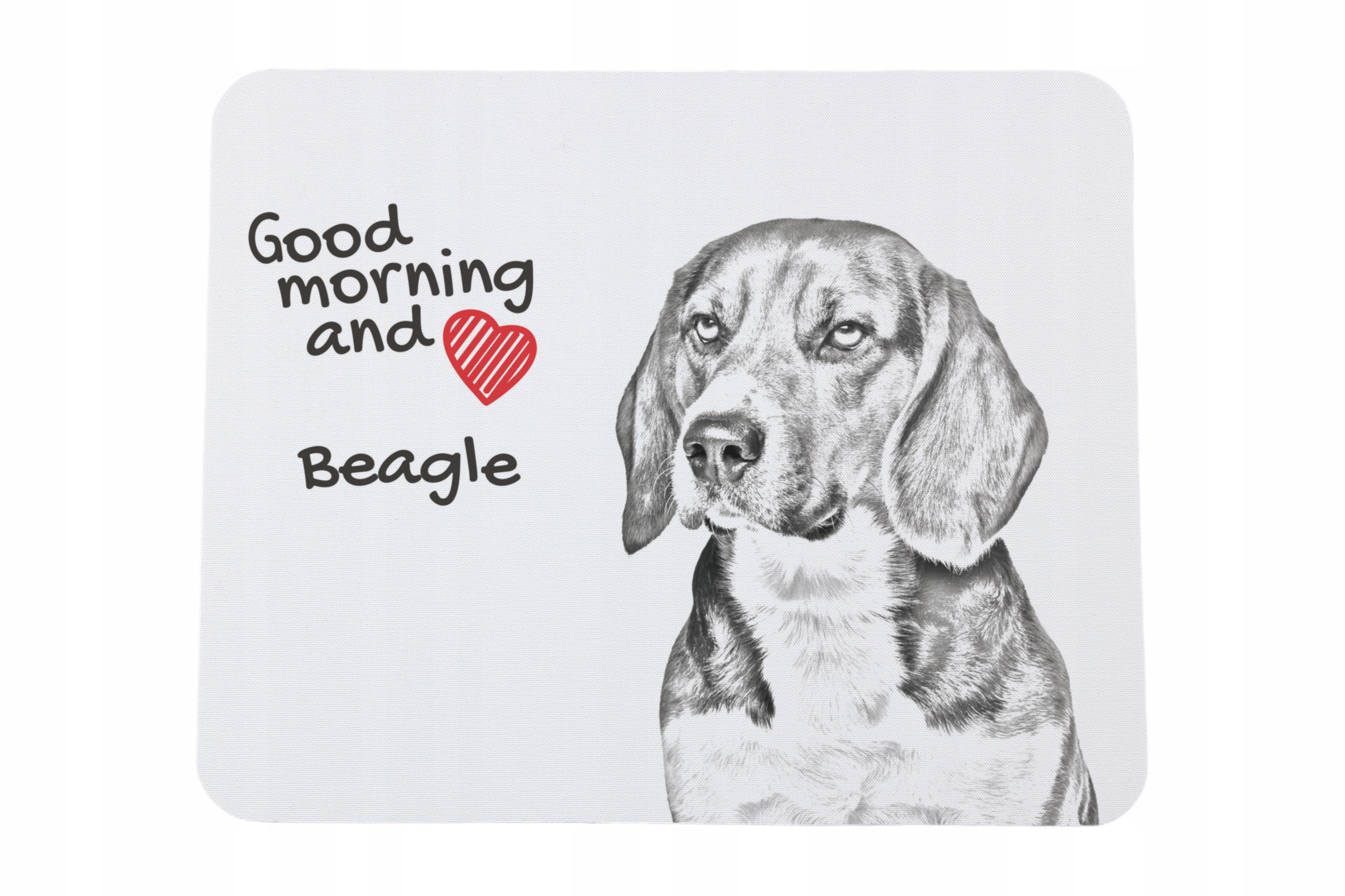 Beagle podkładka pod myszkę z nadrukiem, personalizowana podkładka z psem