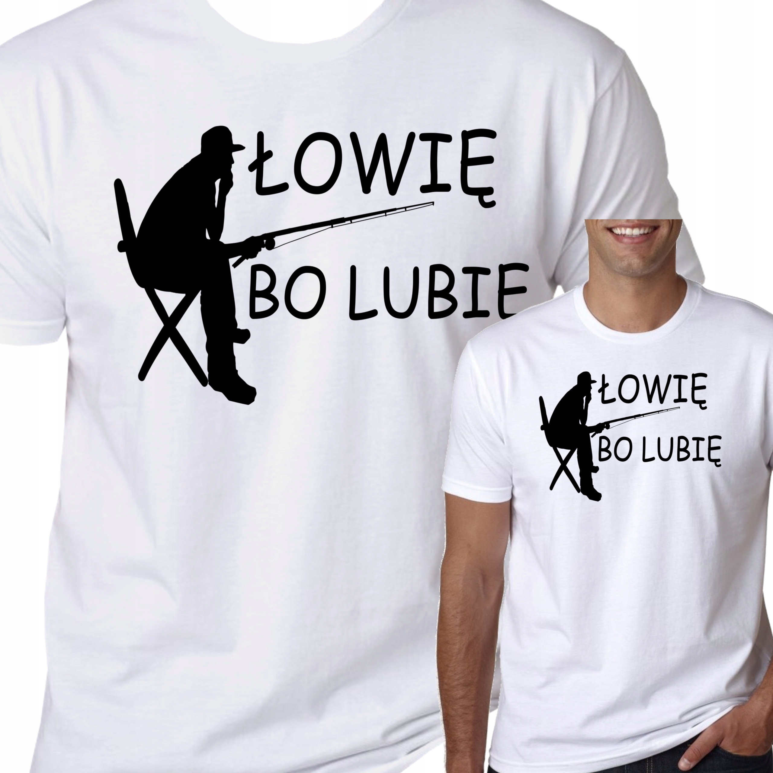 

T-Shirt Koszulka Wędkarska Na Ryby Prezent M 1040