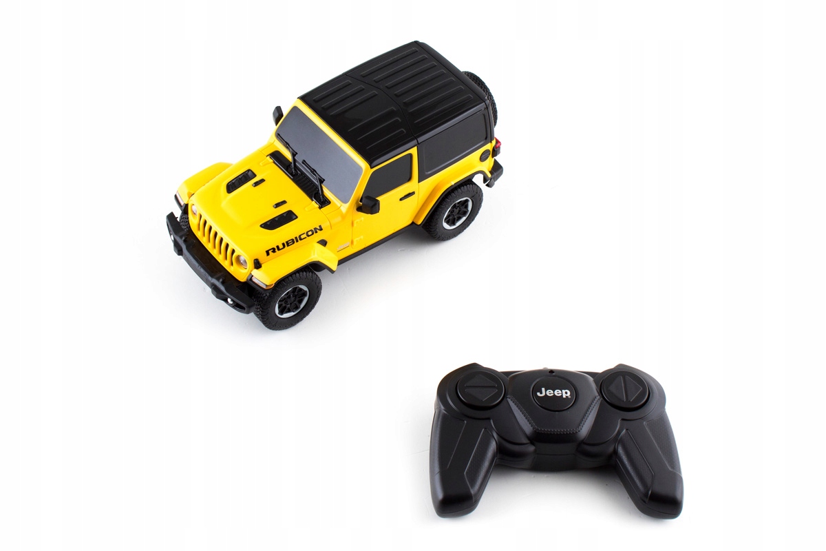 JEEP WRANGLER RUBICON ZDALNIE STEROWANY 1:24 PILOT Materiał plastik