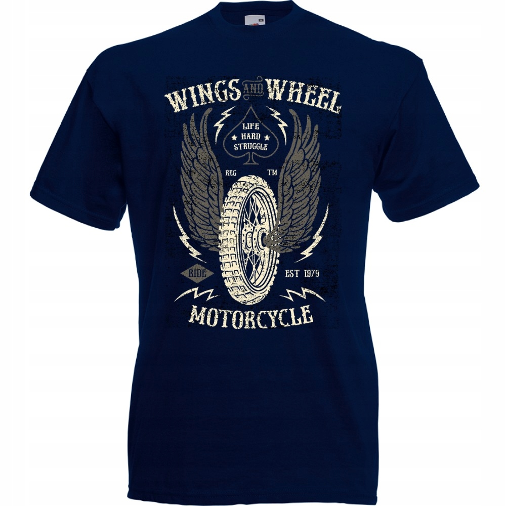 

Koszulka koło opona motocykl motor skrzydła M