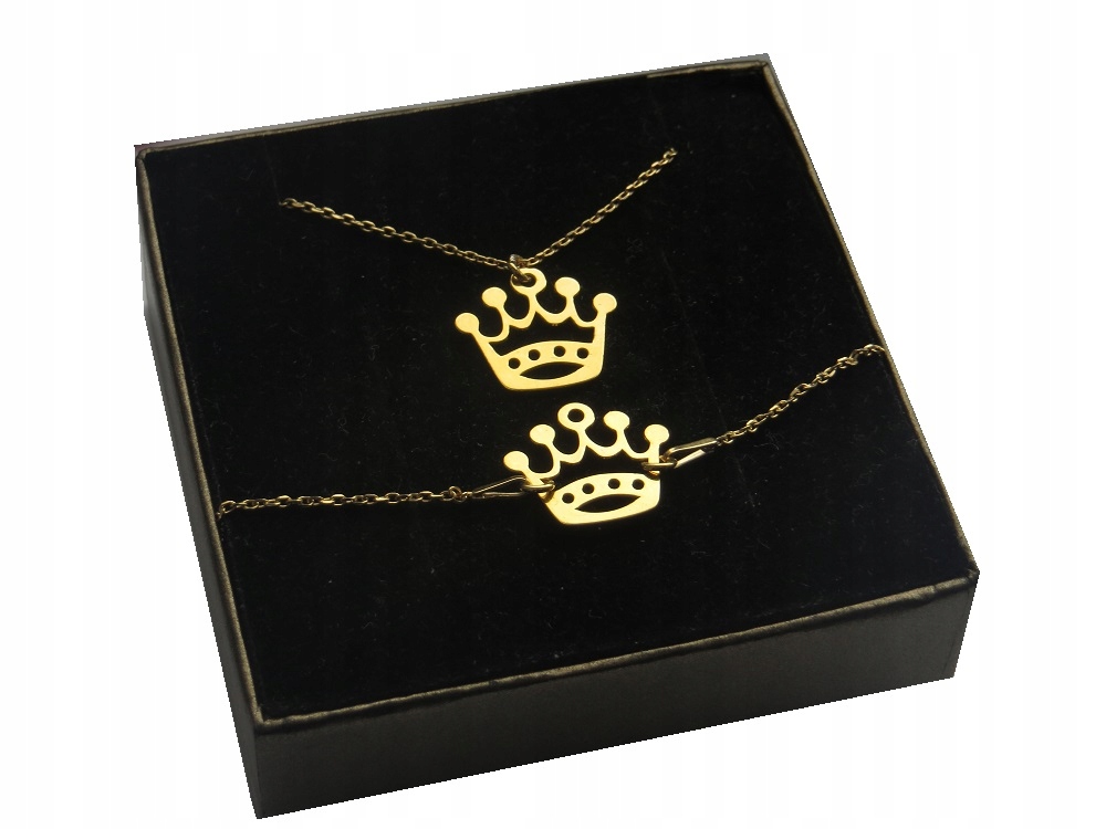 Zlatý komplet Celebrita Korona Crown Stříbro 925
