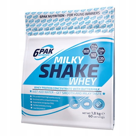 Balení 6 Kusů Milky Shake Whey 1800g pistáciová zmrzlina