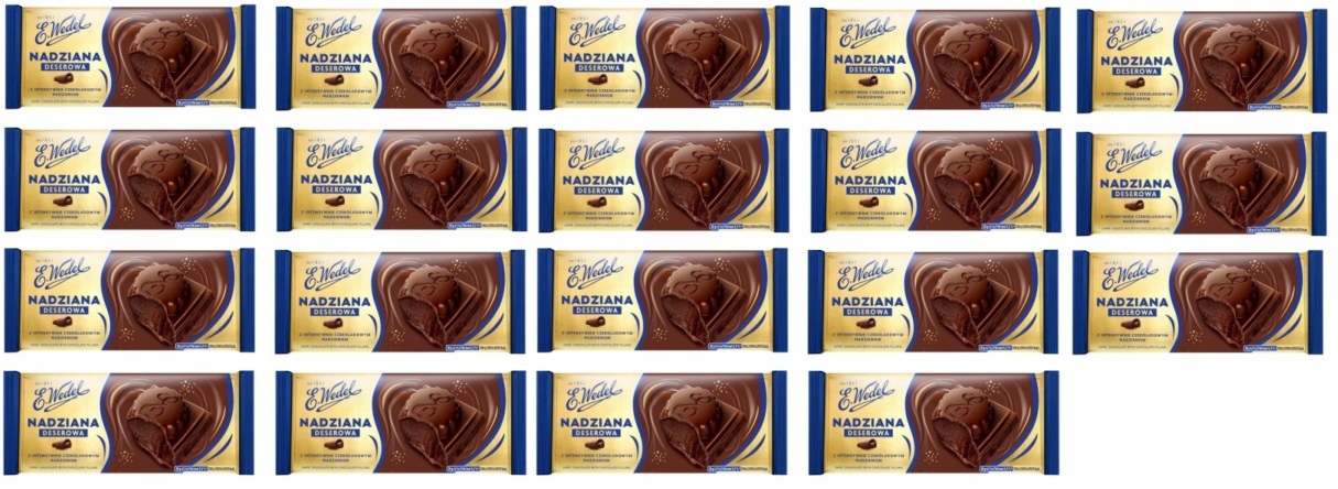 Levně 19 x 100 g Wedel čokoláda dezertní s čokoládovou náplní Karton