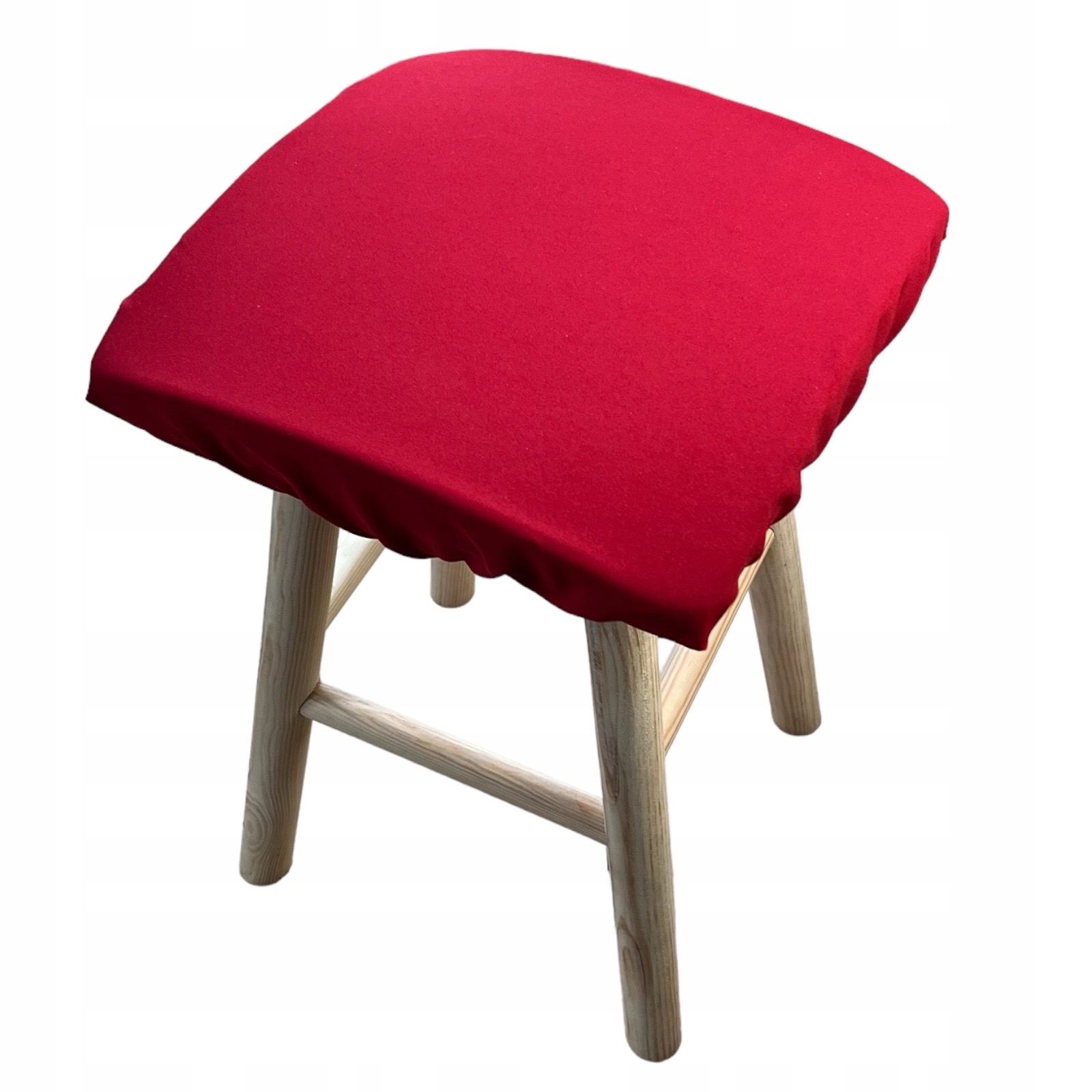 

Poduszka na taboret kwadrat 30x30 Czerwona
