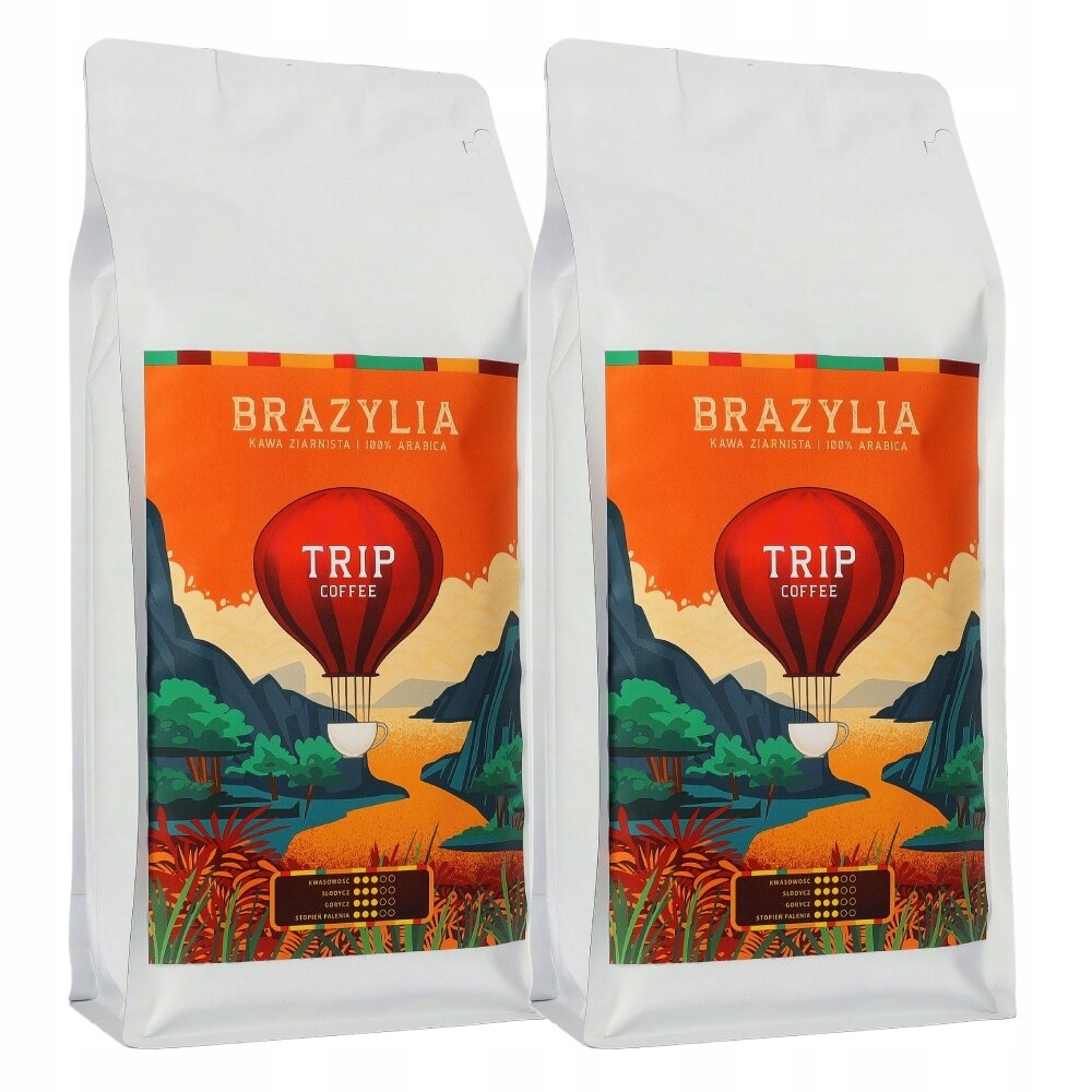 Zestaw Kawa ziarnista Trip Coffee Brazylia 2x1kg 100% arabica