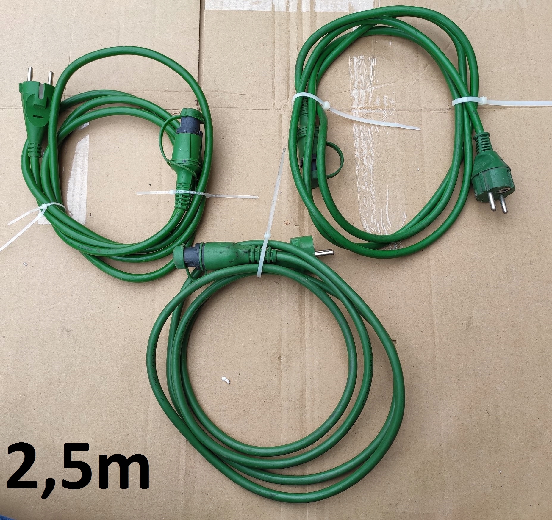 DEFA внешний кабель 460920 2,5 м 230В зеленый