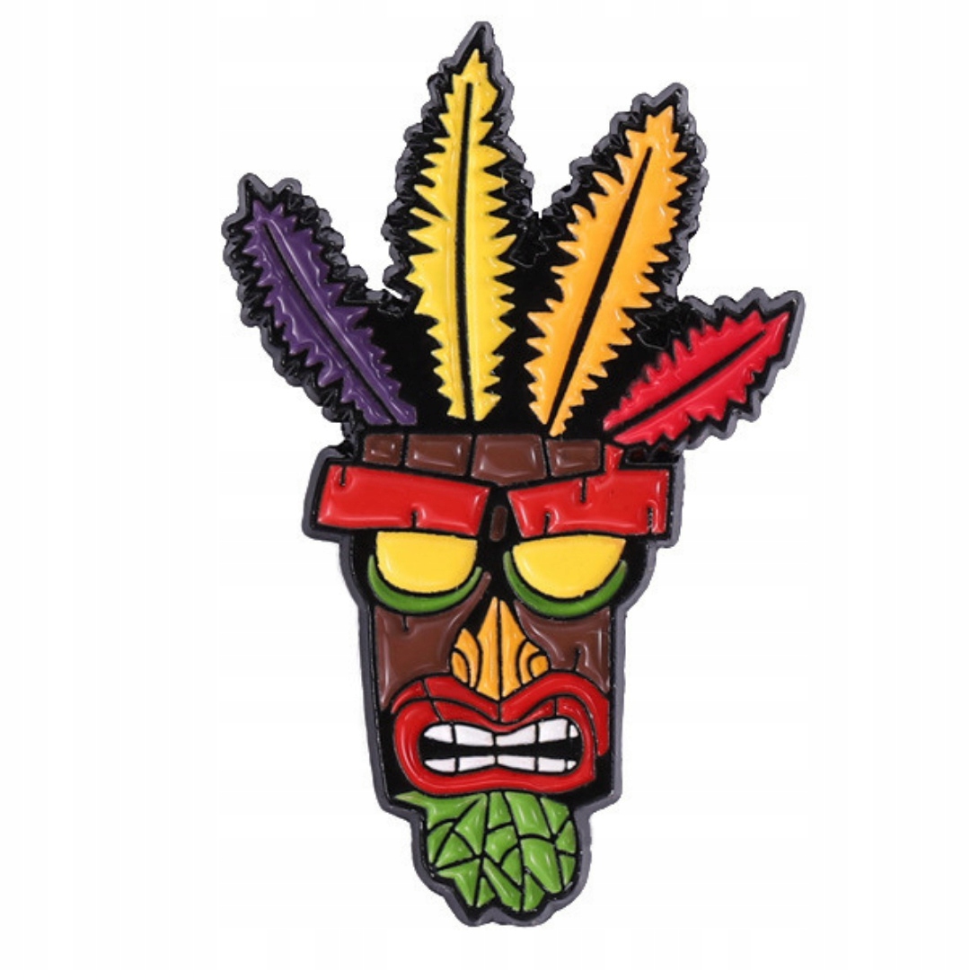 

Przypinka Metalowa Crash Bandicoot Aku Aku Mask