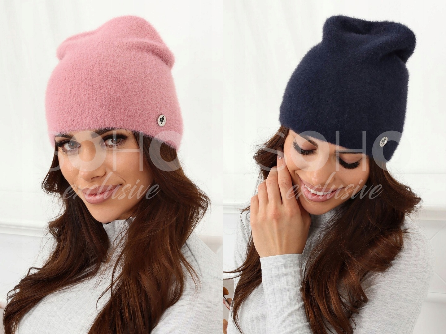 CZAPKA ALPAKA GŁADKA DAMSKA CIEPŁA WYGODNA DAMSKA SPORTOWA KOLORY 2110 Rozmiar uniwersalny