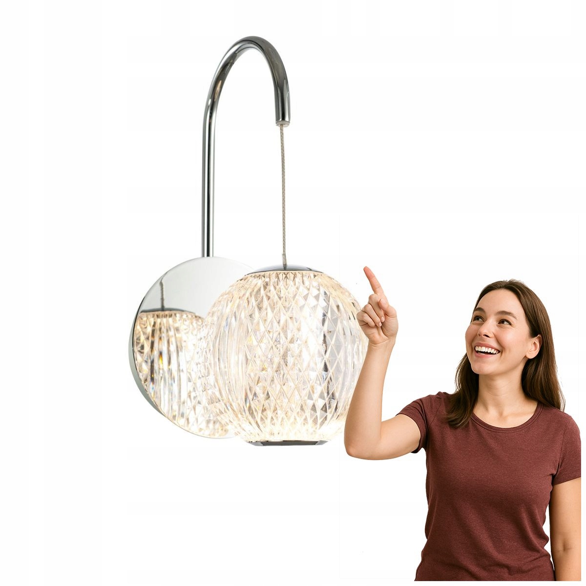 Led nástenné svietidlo 4,2W Rosario WL-12220121-1A-CR Italux