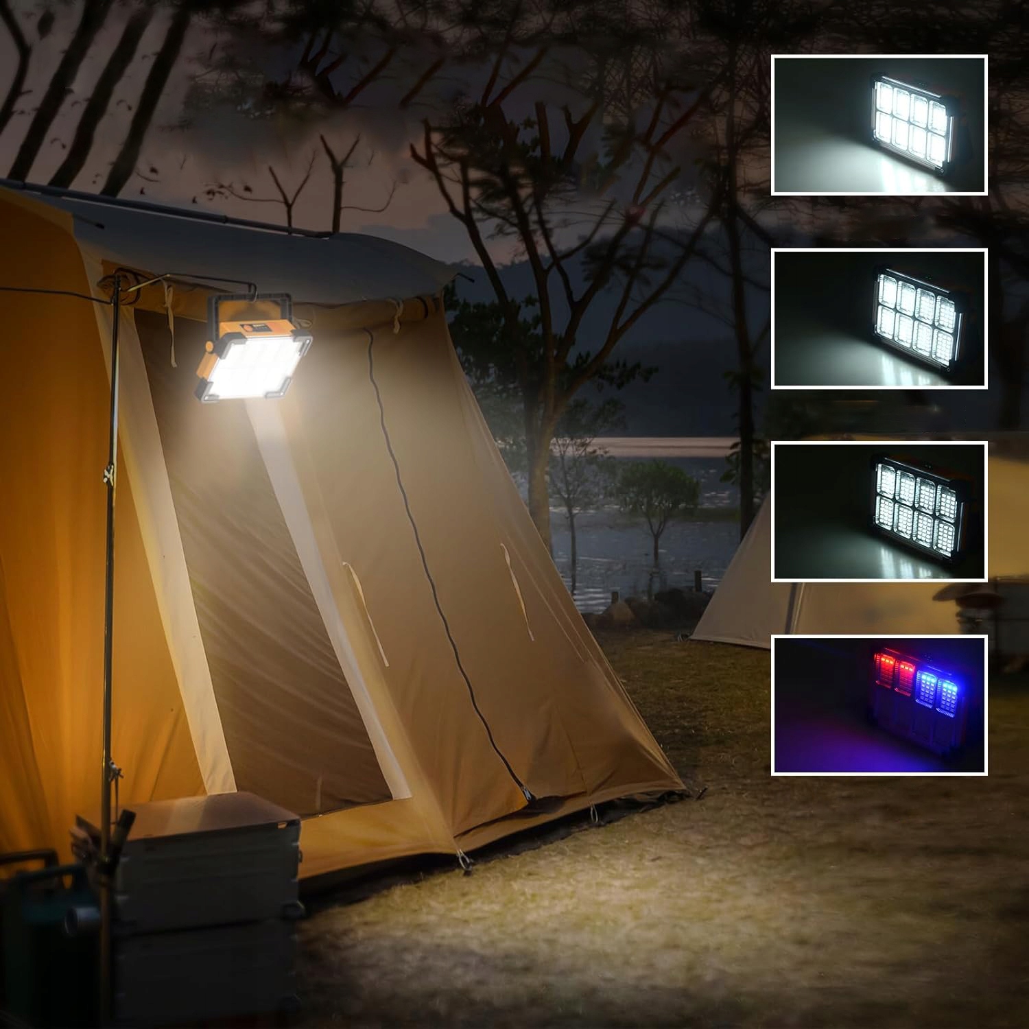 REFLEKTOR BUDOWLANY LED AKUMULATOROWY SŁONECZNY REFLEKTOR ROBOCZY 4 TRYBY EAN (GTIN) 0191491382246