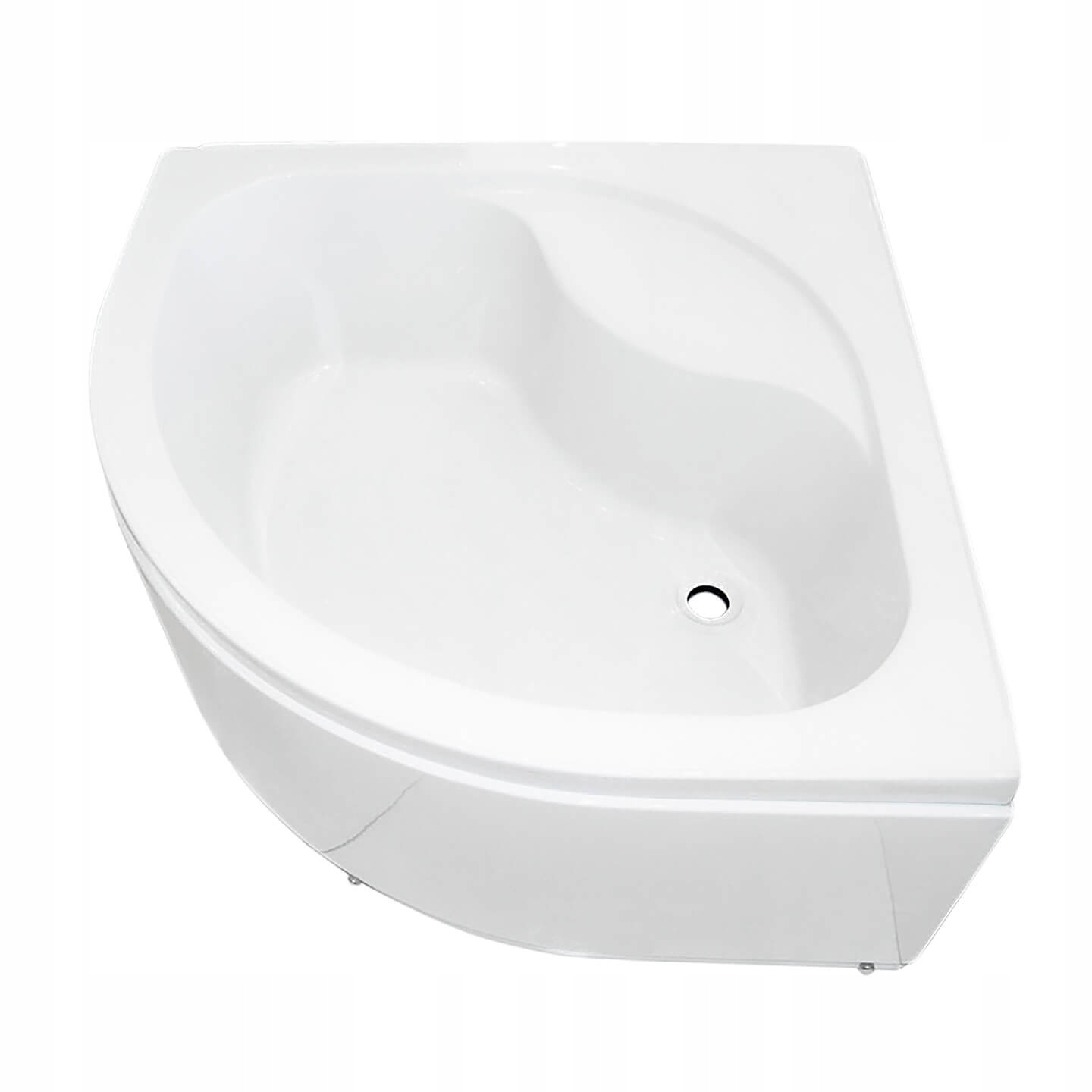 WYSOKI GŁĘBOKI BRODZIK 80x80 cm półokrągły + syfon Kod producenta BA1038