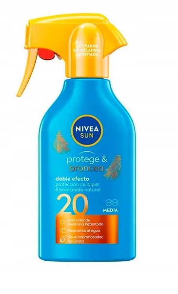Spray z filtrem do opalania Nivea Sun Protect SPF20 270ml
