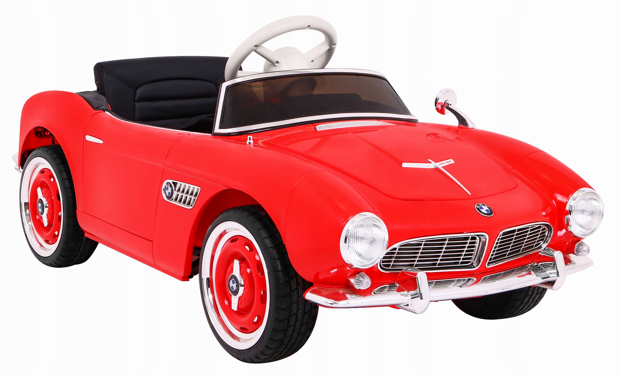 Autko Bmw 507 Retro elektryczne dla dzieci Czerwony Roadster 12V/7Ah 2x35W