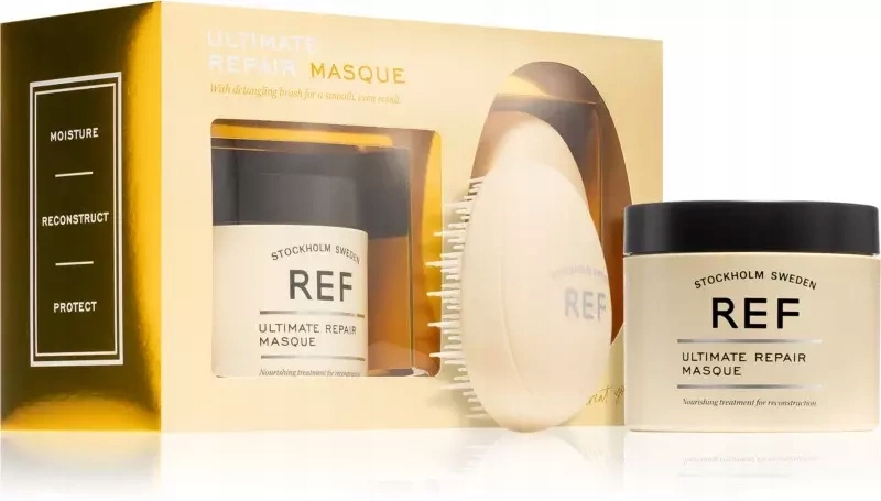 Ref Ultimate Repair Maska na regeneraci vlasů 250 ml kartáč Bonus