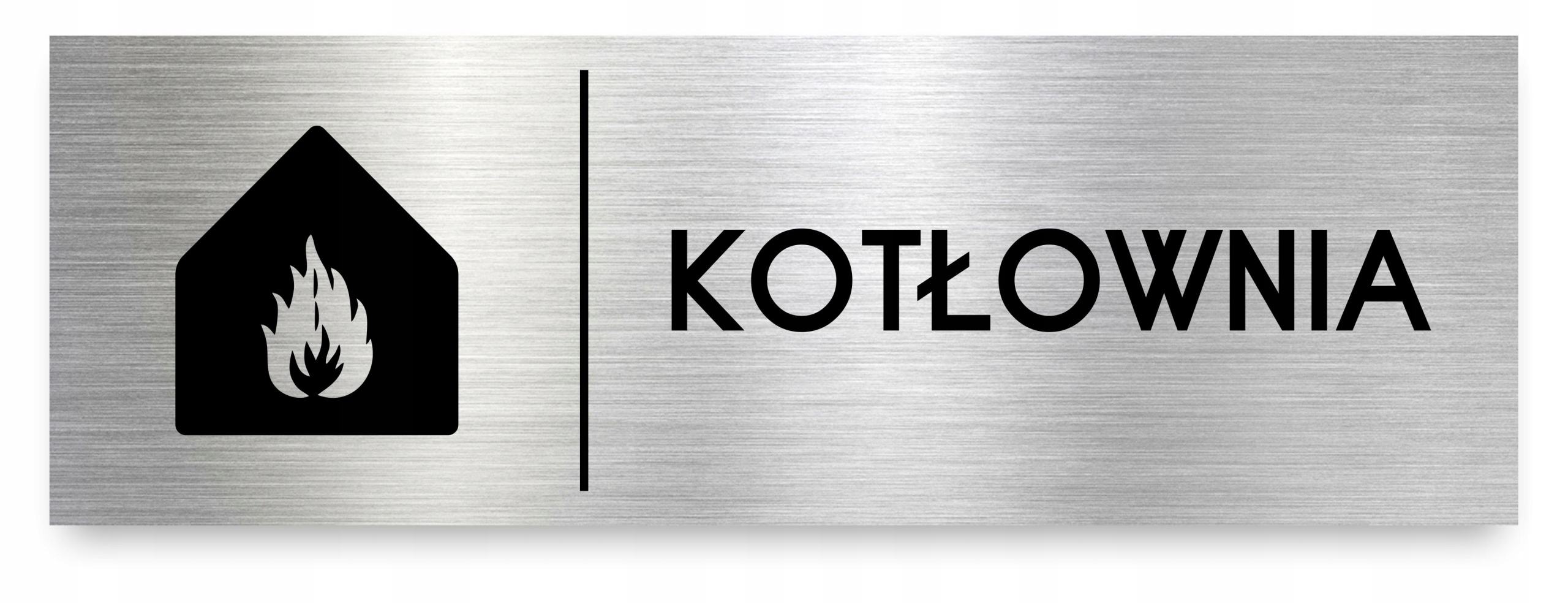 

Tabliczka Kotłownia 30x10 cm Dibond