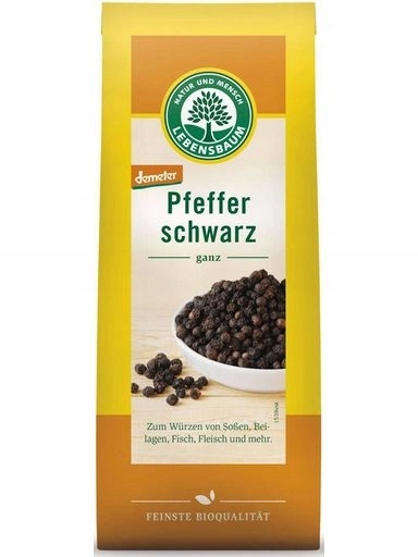 3x Lebensbaum Pepř černý zrnitý demeter Bio 50 g