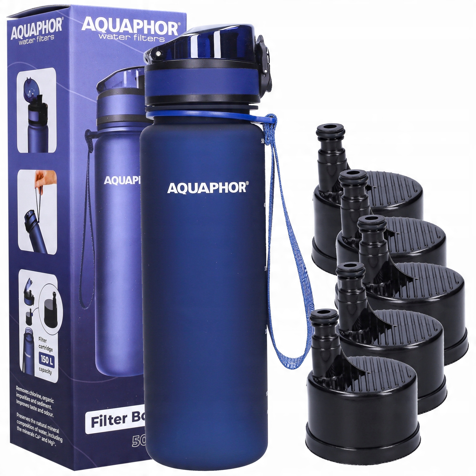 

Butelka filtrująca Aquaphor City 0,5L 5 wkładów