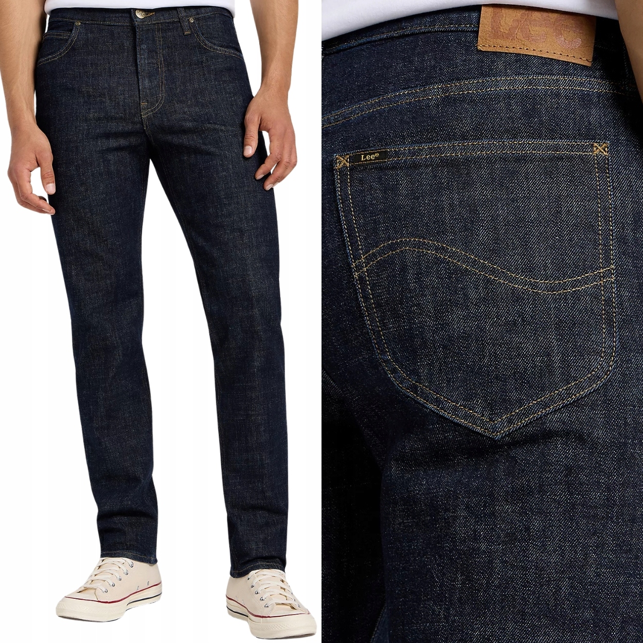 Lee West relaxed Nostalgia jednoduché tmavě modré džínové kalhoty W28 L32