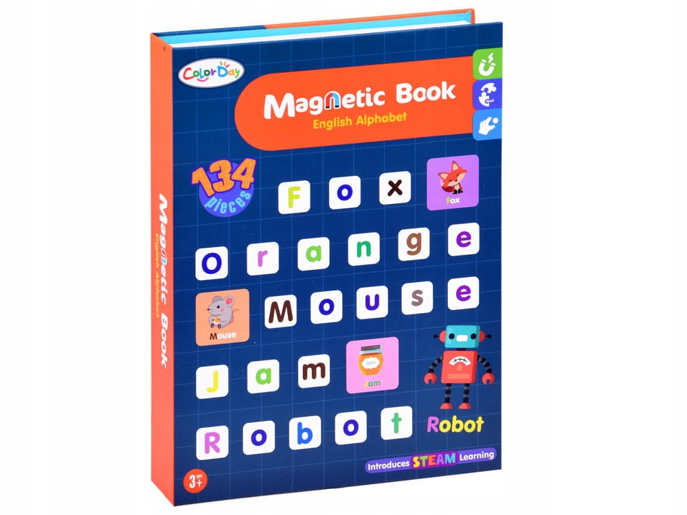 ALFABET LITERKI UKŁADANKA MAGNETYCZNA KSIĄŻKA Płeć chłopcy dziewczynki