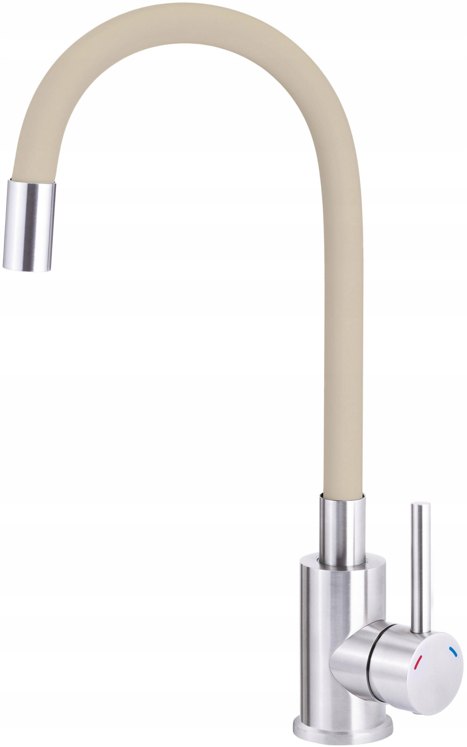 Kuchyňská baterie flexibilní béžová/ocel 304 s voštinovým perlátorem