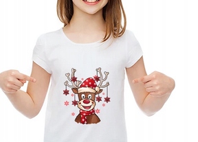 TERMO NAKLEJKA APLIKACJA NAPRASOWANKA ŚWIĄTECZNA RENIFER S-26/B EAN (GTIN) 5906275302779