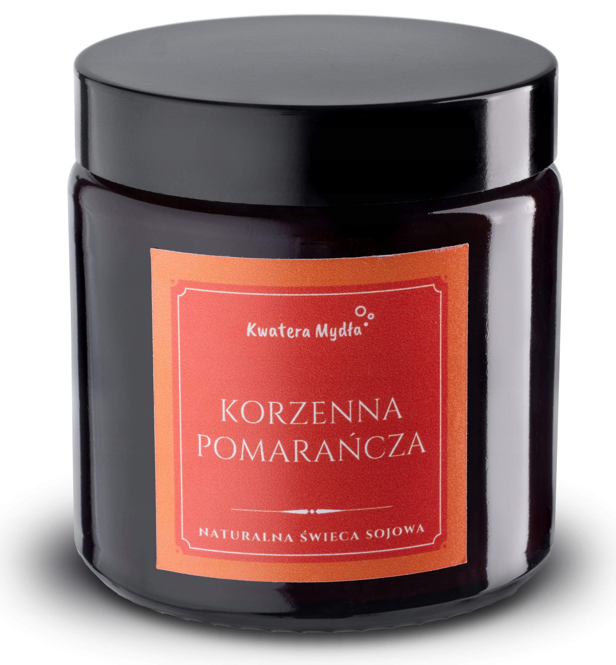 

Naturalna świeca sojowa zapachowa Pomarańcza szkło