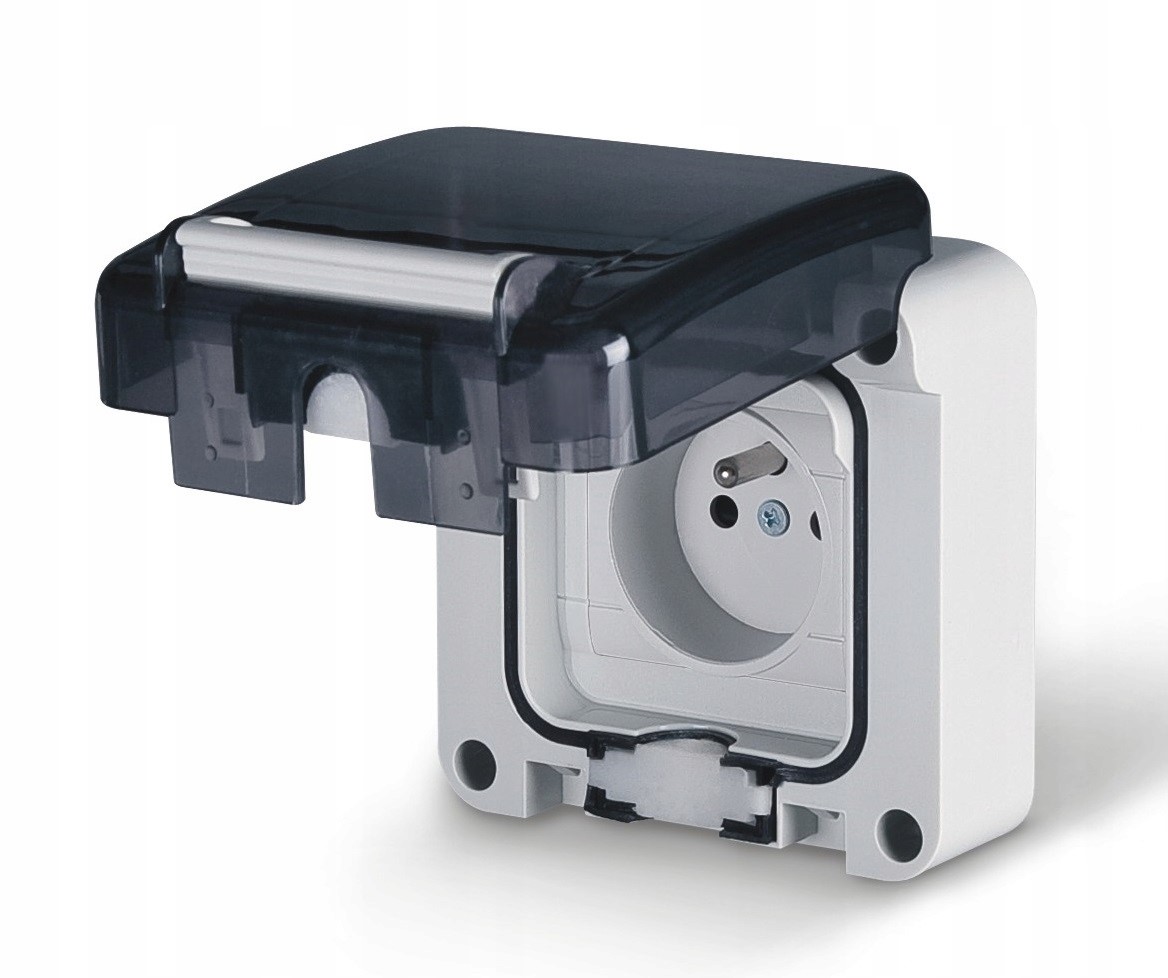 Gniazdo pojedyncze hermetyczne bez puszki IP-66 Scame Protecta