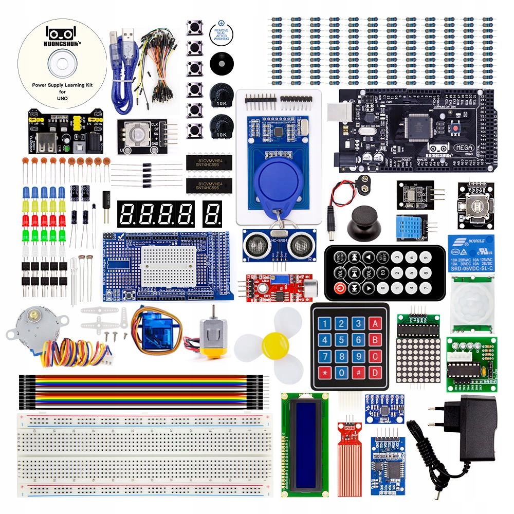 

Zestaw Startowy Arduino 2560 Starter Kit XXXL